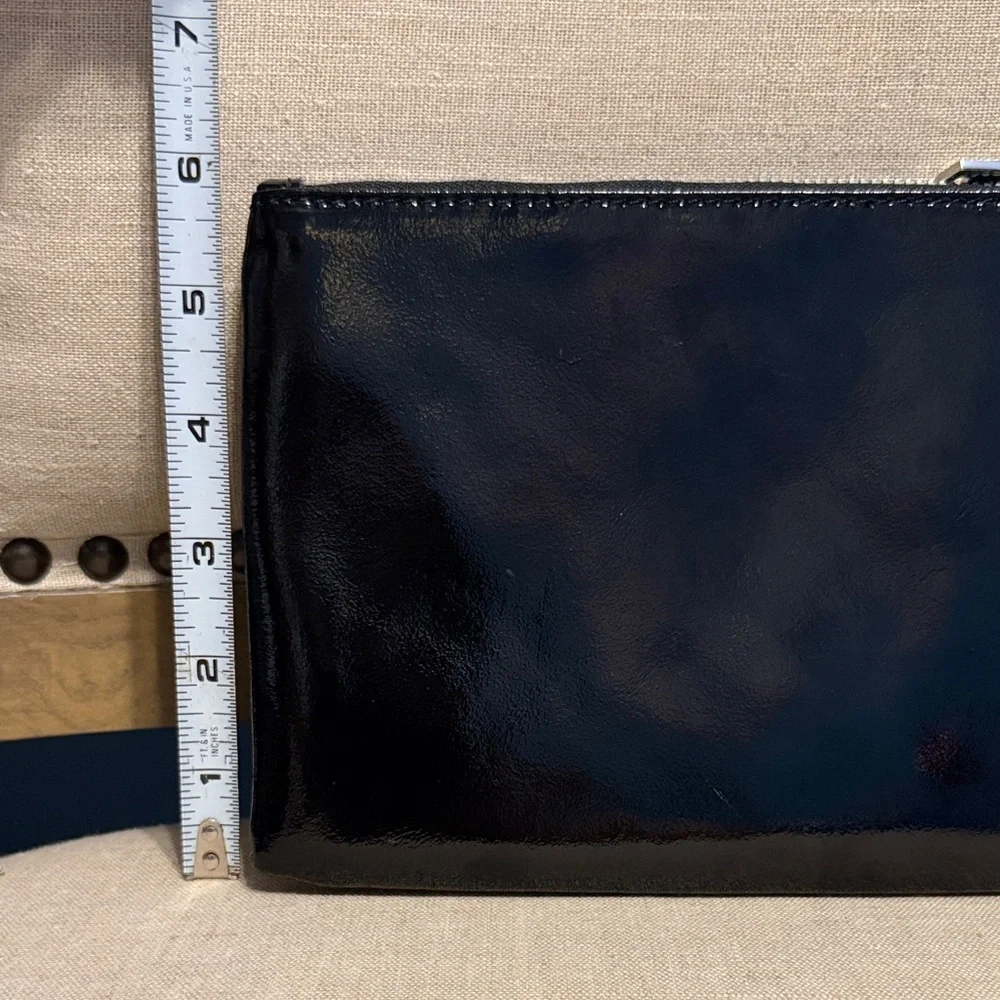 Aimee Kestenberg Glossy Black Clutch/Wristlet